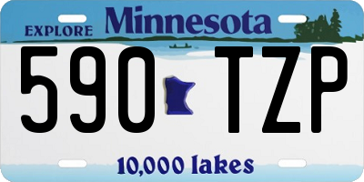 MN license plate 590TZP