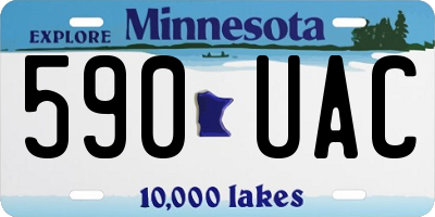 MN license plate 590UAC