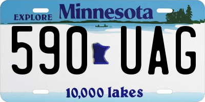 MN license plate 590UAG
