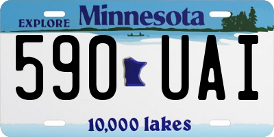 MN license plate 590UAI