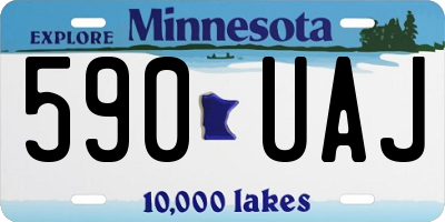 MN license plate 590UAJ
