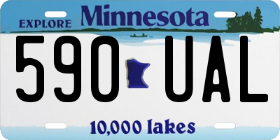 MN license plate 590UAL