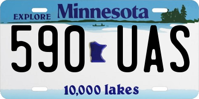 MN license plate 590UAS