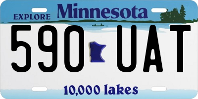 MN license plate 590UAT