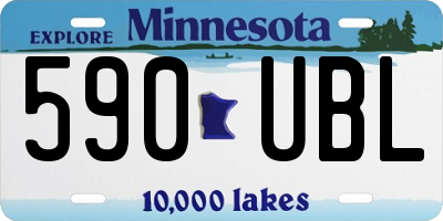 MN license plate 590UBL