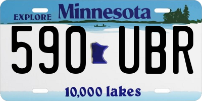 MN license plate 590UBR