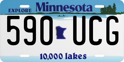 MN license plate 590UCG