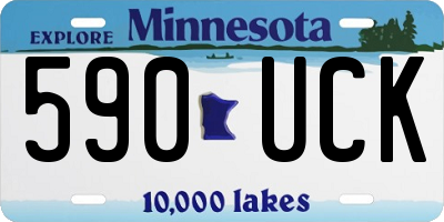 MN license plate 590UCK
