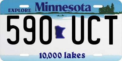 MN license plate 590UCT