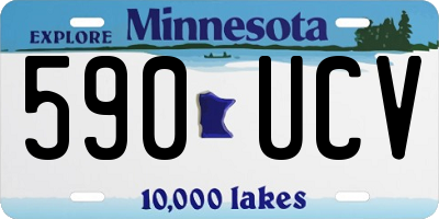 MN license plate 590UCV