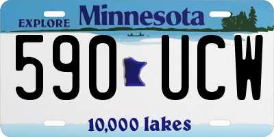 MN license plate 590UCW