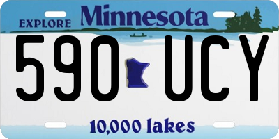 MN license plate 590UCY