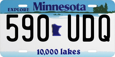 MN license plate 590UDQ