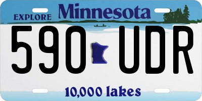 MN license plate 590UDR