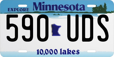 MN license plate 590UDS