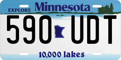 MN license plate 590UDT