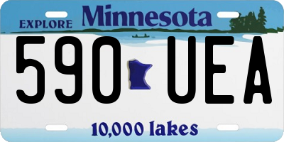 MN license plate 590UEA