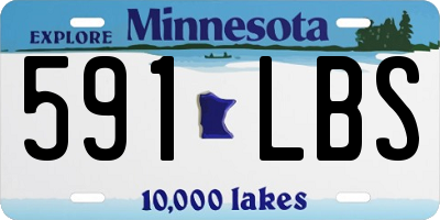 MN license plate 591LBS