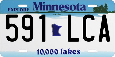 MN license plate 591LCA