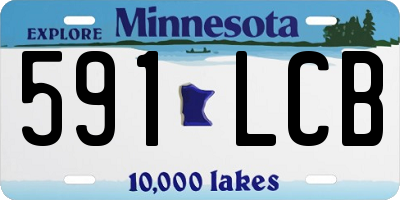 MN license plate 591LCB