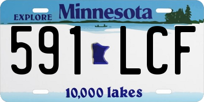 MN license plate 591LCF