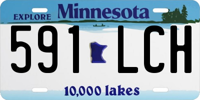 MN license plate 591LCH