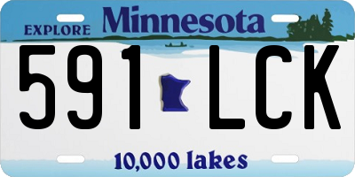 MN license plate 591LCK