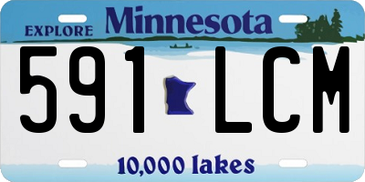 MN license plate 591LCM