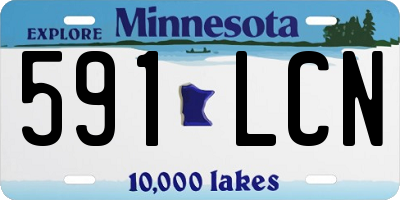 MN license plate 591LCN