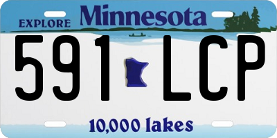 MN license plate 591LCP