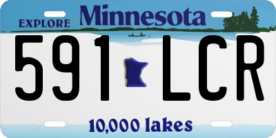MN license plate 591LCR