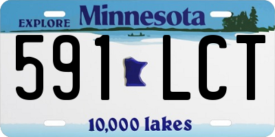 MN license plate 591LCT