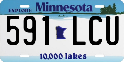 MN license plate 591LCU