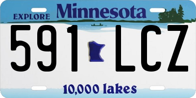 MN license plate 591LCZ