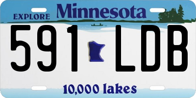 MN license plate 591LDB