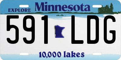 MN license plate 591LDG