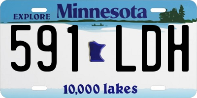MN license plate 591LDH