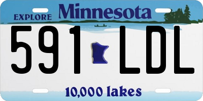 MN license plate 591LDL