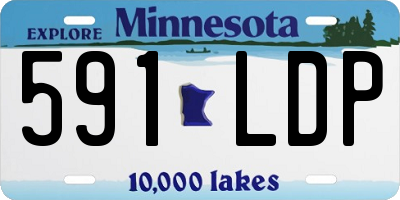 MN license plate 591LDP