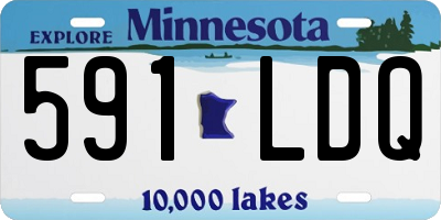 MN license plate 591LDQ