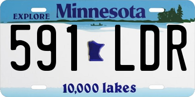 MN license plate 591LDR