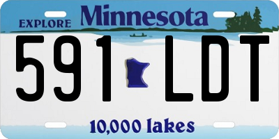 MN license plate 591LDT