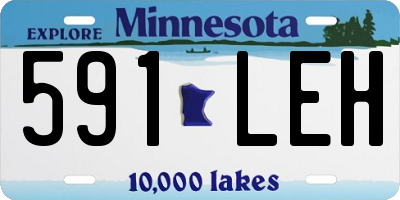 MN license plate 591LEH