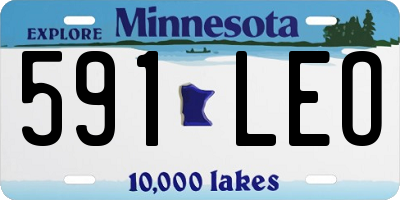 MN license plate 591LEO