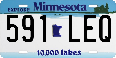 MN license plate 591LEQ