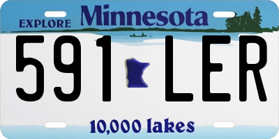 MN license plate 591LER