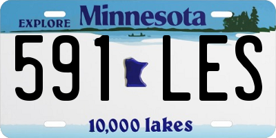 MN license plate 591LES