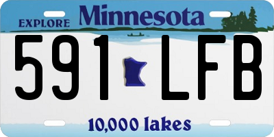 MN license plate 591LFB