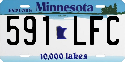 MN license plate 591LFC