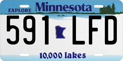 MN license plate 591LFD